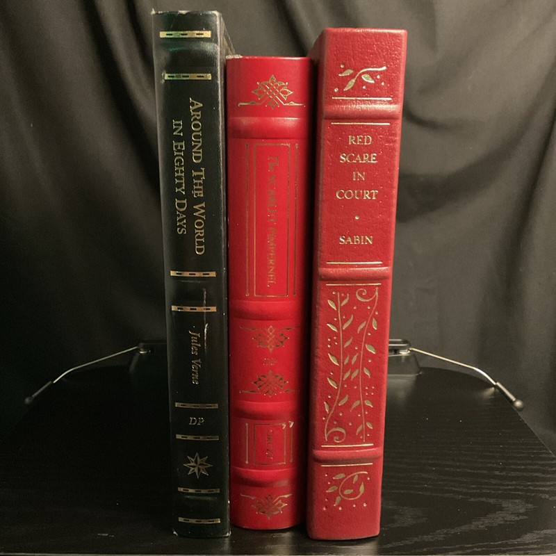 Lot Of 3 Leatherbound Gilded Classic Books Dalmatian Press Notable Trials VTG