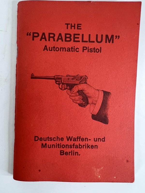 Vintage The Parabellum Automatic Pistol DWM Stoeger Red Pamphlet Luger gallery