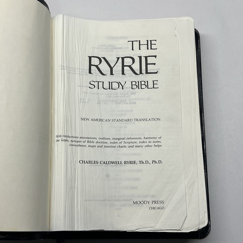 NASB Ryrie Study Bible 1978 gallery