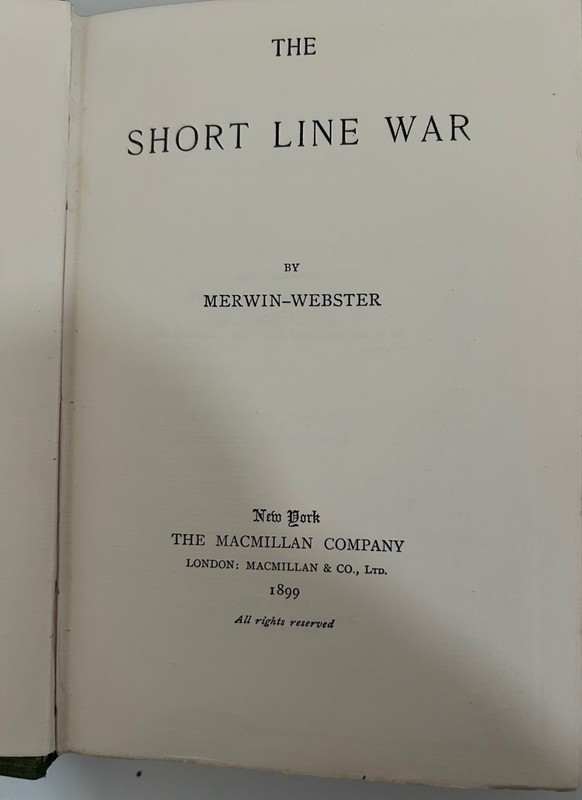 The Short Line War - Merwin-Webster - 1899 - Decorated Cover gallery
