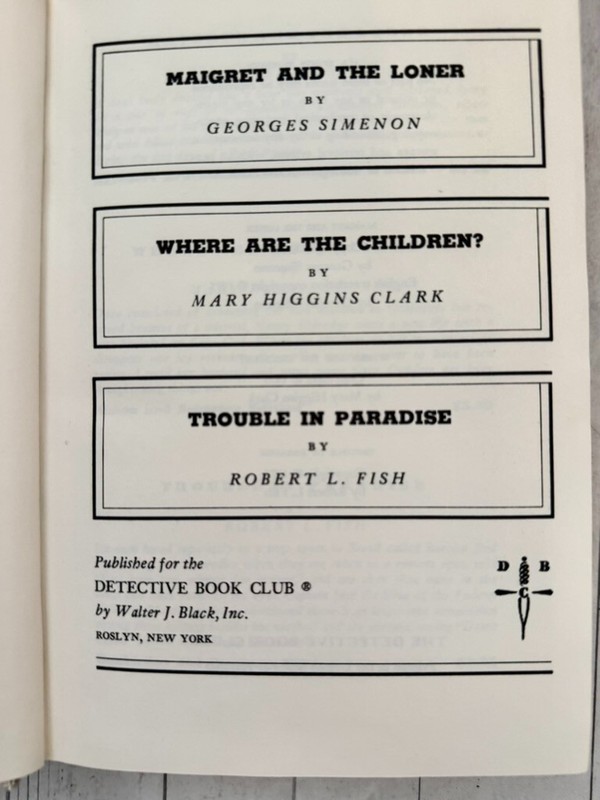 Lot 8 Vintage Detective Book Club 3-in-1 Mystery HB Collection Set Decor 1970 gallery
