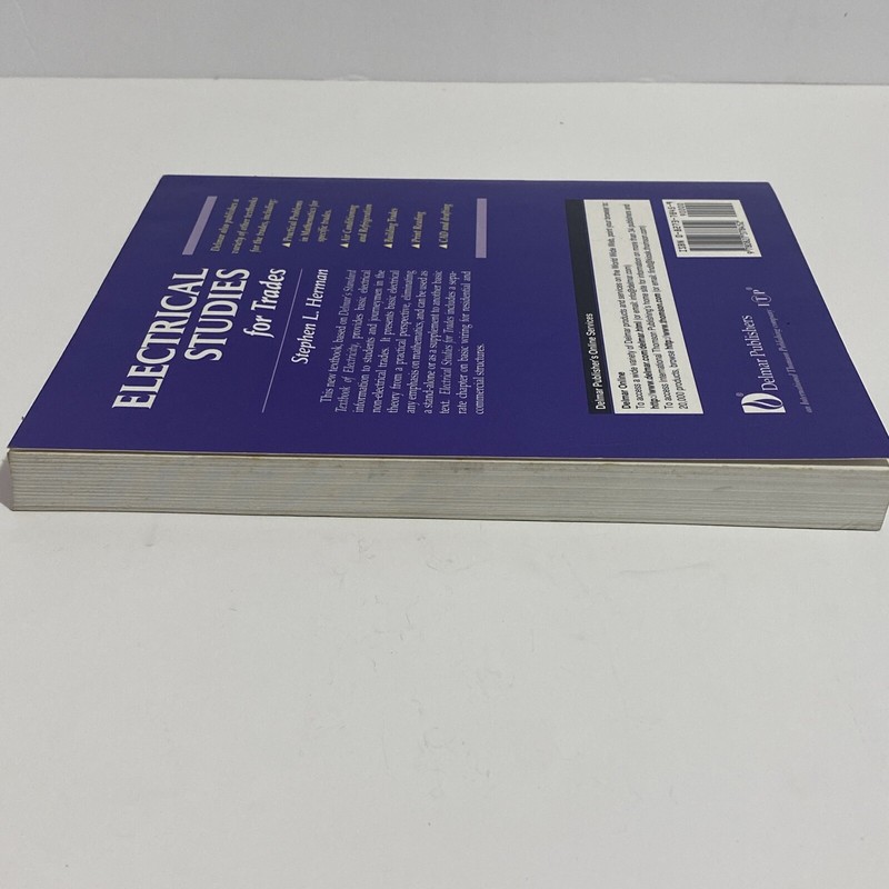 Electrical Studies for Trades Paperback Stephen L. Herman New With Shelf ￼Wear gallery