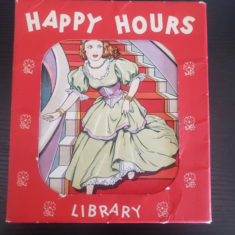 Happy Hours Library Rare Set 4 Softcover Books With Original Folder Vintage 1935