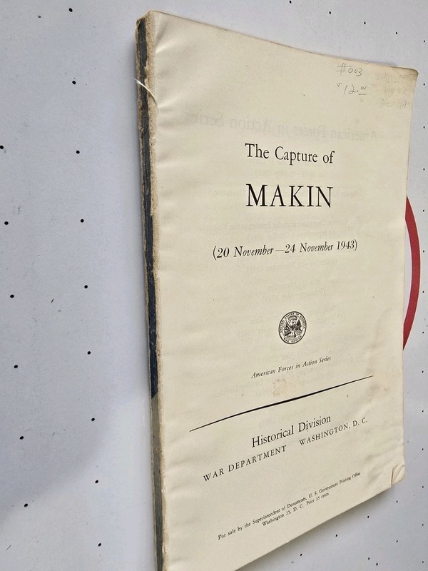 Capture of Makin 20 November 24 November 1943 / no cover
