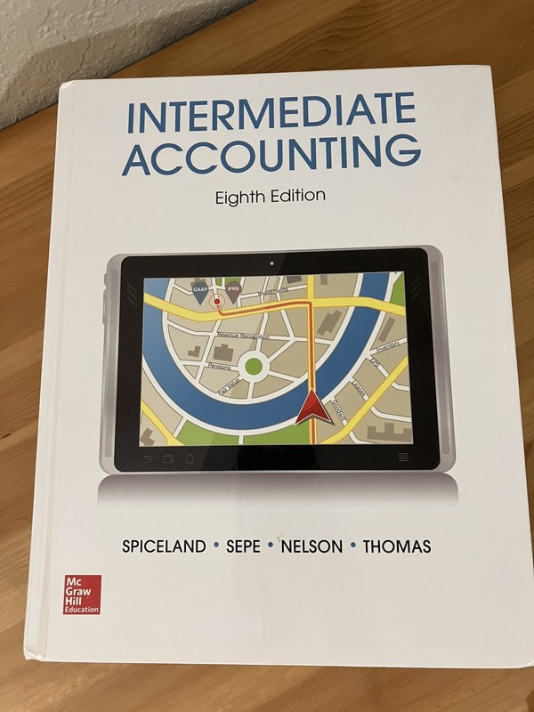 INTERMEDIATE ACCOUNTING 8th Edition, Hardcover, Excellent Condition