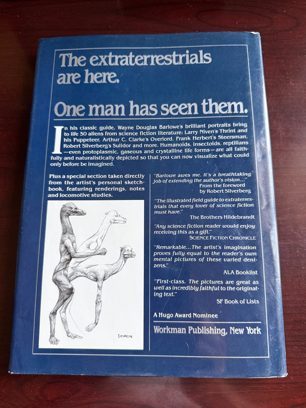 Barlowe's Guide to Extraterrestrials Science Fiction Art HC 1987 Illustrated VG gallery