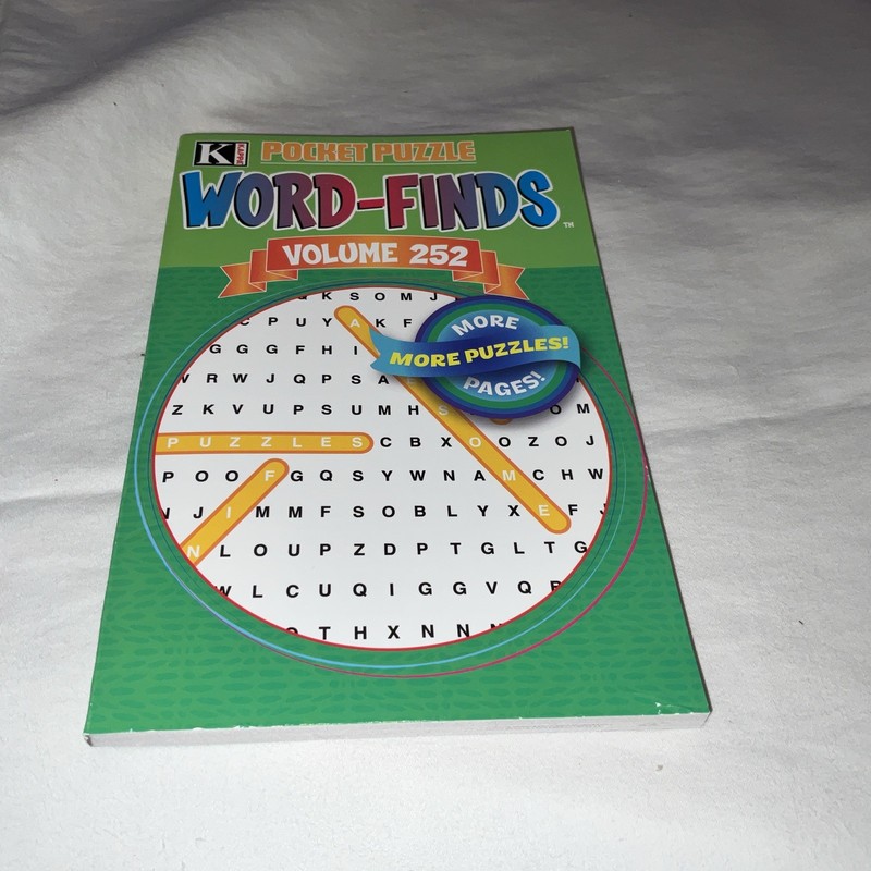 KAPPA Word-Find Pocket Puzzle Volume 252 Pages 129 W/ 58 Puzzles Large Print NEW gallery