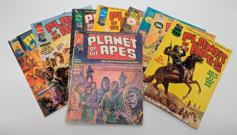 Planet of the Apes 9 x Early Comic Bundle | Curtis | Includes No 1 & 2 1974-