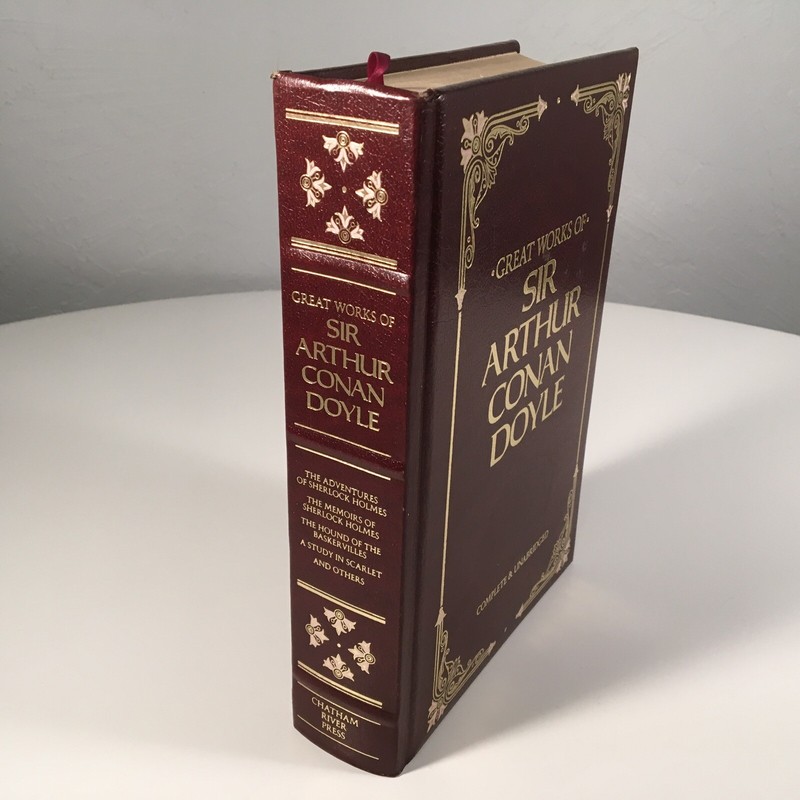 GREAT WORKS OF SIR ARTHUR CONAN DOYLE Chatham River Press 1984 Leather Hardcover gallery