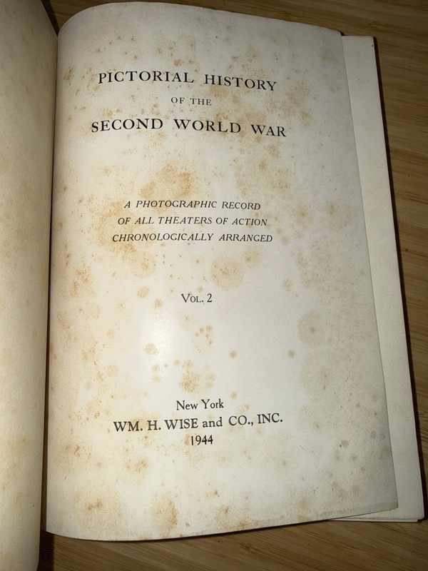 1944 Pictorial History of the Second World War Complete 2 VolSet Wm H Wise WWII gallery