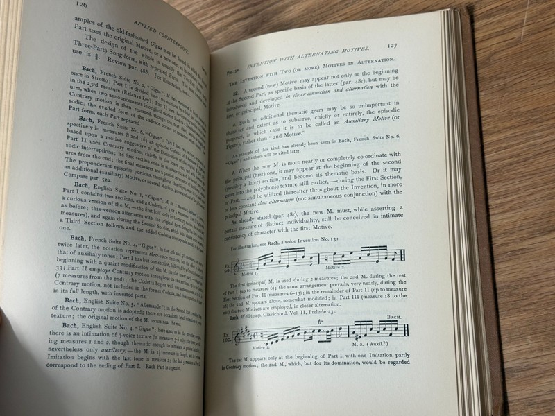 Counterpoint Applied In The Invention Fugue Percy Goetschius 1930 Hardcover Book gallery