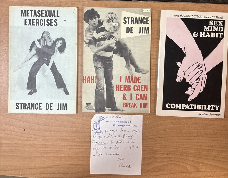 2 Strange De Jim Pamphlets + Signed Note & Bonus Book RARE FIND