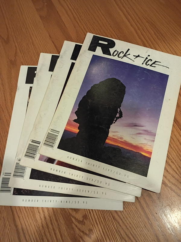 ROCK & ICE MAGAZINE Lot 4 Issues, Early 1990’s)