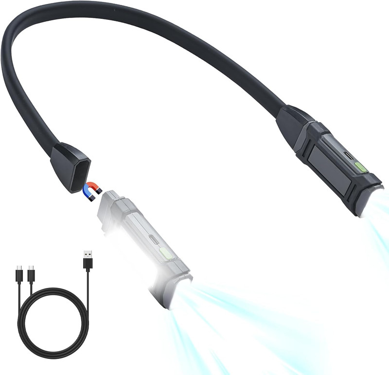 Neck Light Machine, Led Neck Light for Reading, Detachable Flexible around Neck