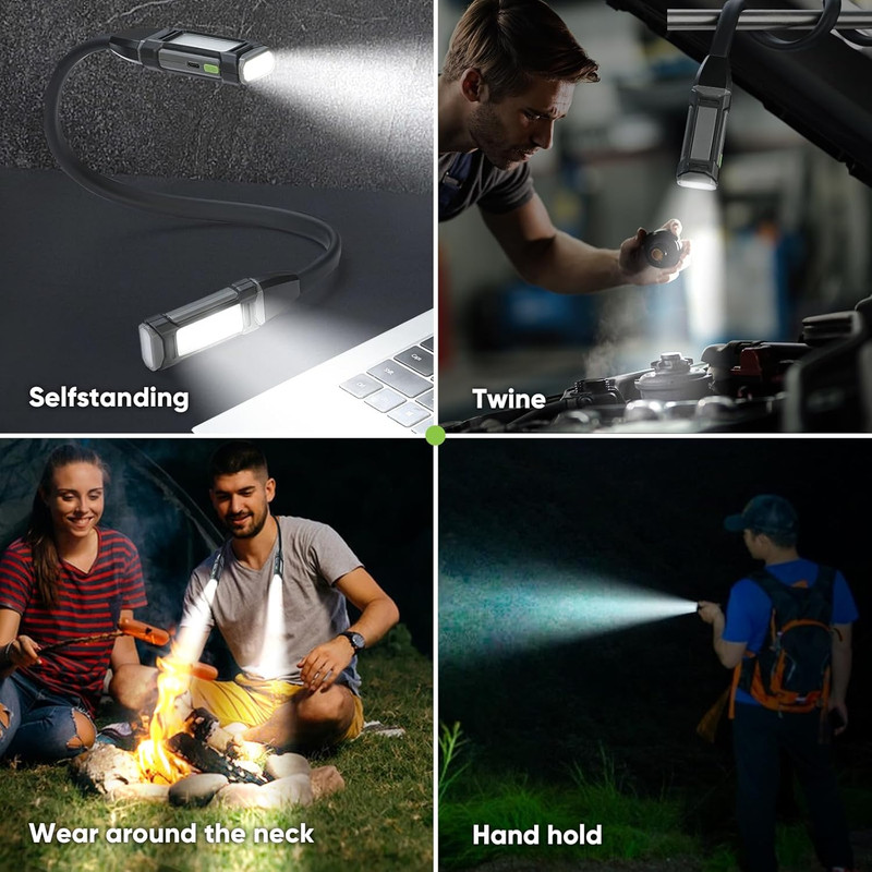 Neck Light Machine, Led Neck Light for Reading, Detachable Flexible around Neck gallery