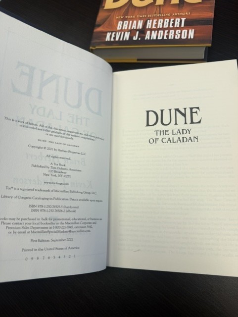 Dune Books by Brian Herbert - Princess/Heir/Lady/Sands 4 Book Lot 1st Editions gallery