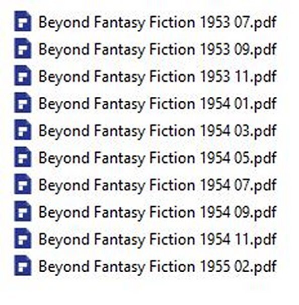 BEYOND FANTASY & FICTION Magazine 10 Classic Issue Collection On USB Flash Drive gallery