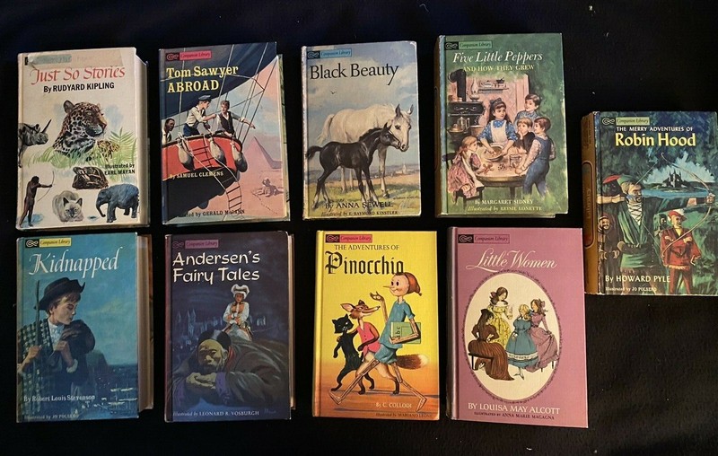 Set of 9 Companion Library 2-in-1 Classic Illustrated Children's Books gallery
