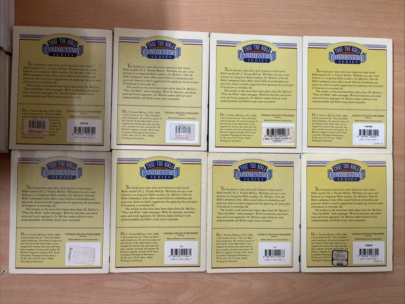 Lot 60 Thru the Bible Commentary Series Complete 60 Book Set J. Vernon McGee PB gallery