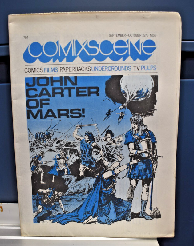 1973 COMIXSCENE Newspaper Magazine #6 John Carter of Mars