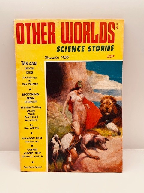 PULP: OTHER WORLDS Science Stories Palmer Nov 1955 w/RARE Subscription Letter VF gallery