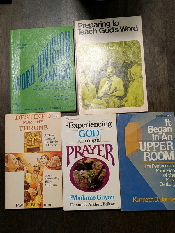 Various Religion Religious Books Vintage Antique – Lot Of 5