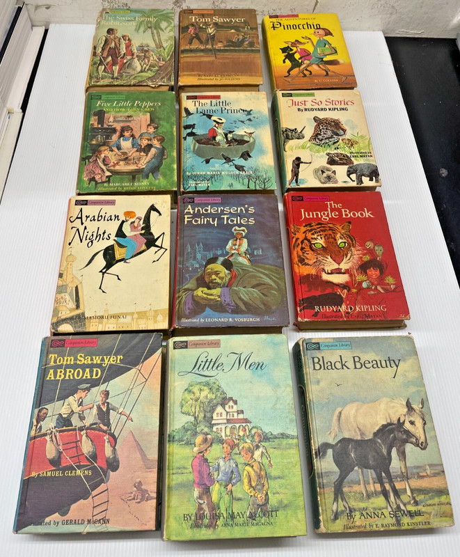 Vintage Companion Library Classic Books – Lot of 12 (2-in-1, 1960s) (111918)(RK)
