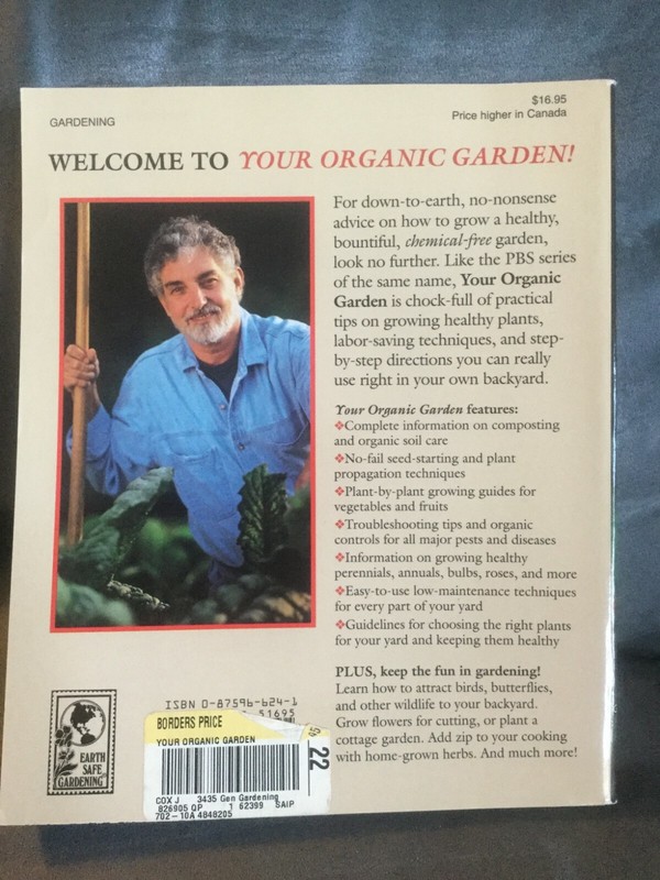 YOUR ORGANIC GARDEN WITH JEFF COX PAPERBACK BOOK - USED gallery
