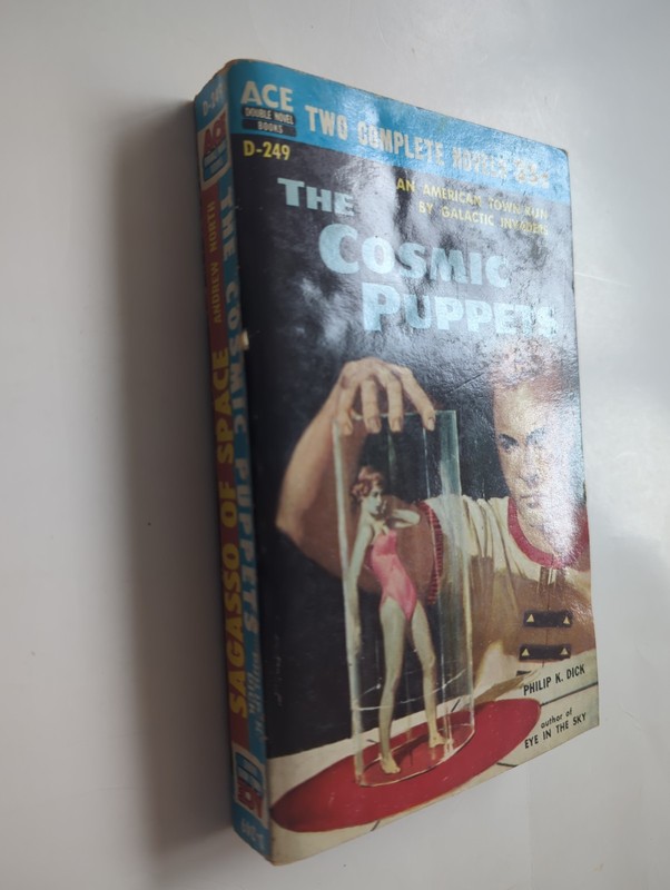 Ace Double Novel Books The Cosmic Puppets Sargasso of Space 1957 SC PB Vtg Dick gallery