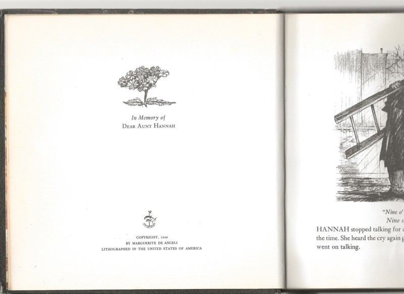 THEE, HANNAH! & HENNER’S LYDIA MARGUERITE DE ANGELI 2 BOOKS EX-LIBRARY POOR CON gallery