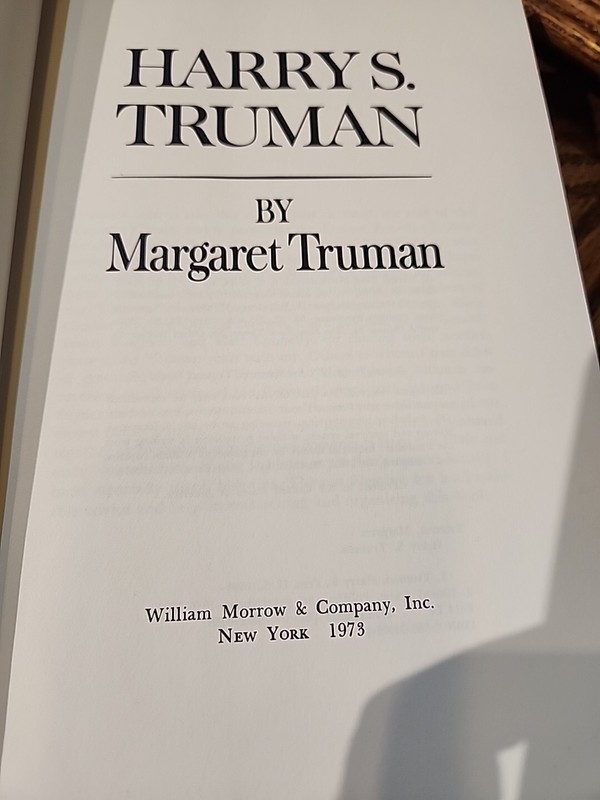 Harry S. Truman By Margaret Truman 1973 Hardcover Biography 602 Pages gallery