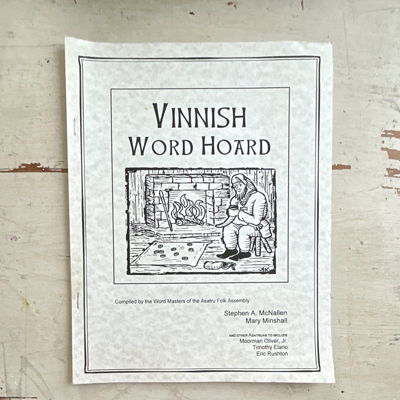 Vinnish Word Hoard Signed staple bound 1999 rare Stephen McNallen Minshall