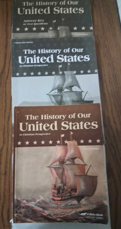 Preown Abeka The History Of Our United States Testbook/Quiz/Test Key /Cover Worn