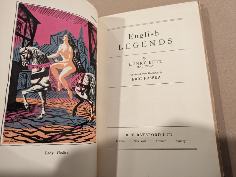 English Legends by Henry Bett Hardback Book Published by Batsford Books 1952 gallery