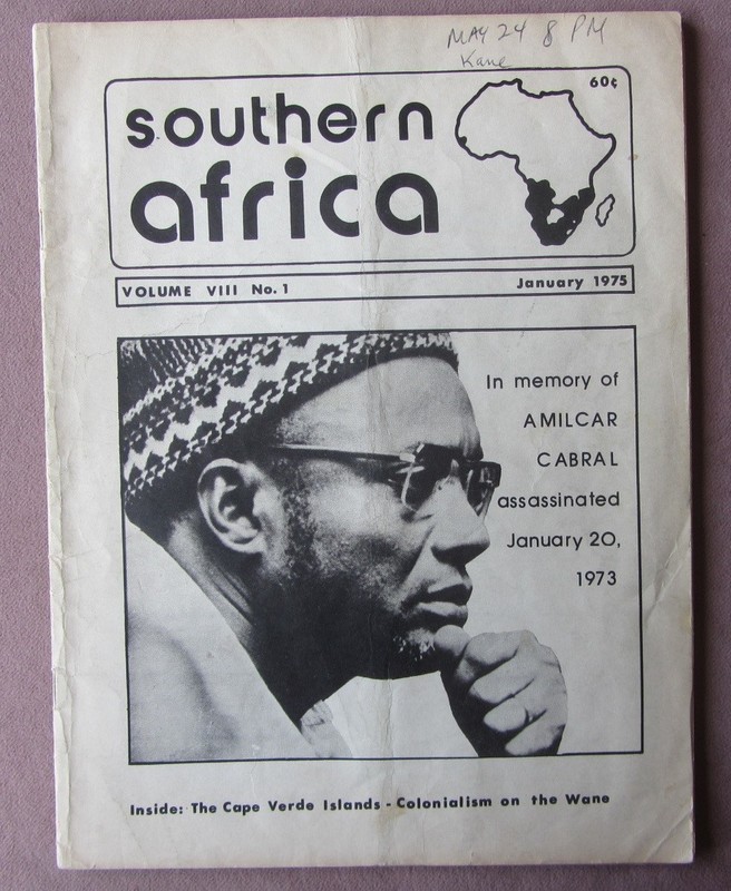 1975 Southern Africa Magazine News Opinion Activists Black Politics Militancy