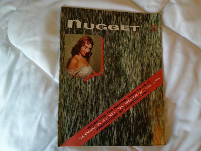 Vintage Nugget Men’s Interest Adult Magazine April, 1957 – Vol.1,#9 Pinup, Pulp