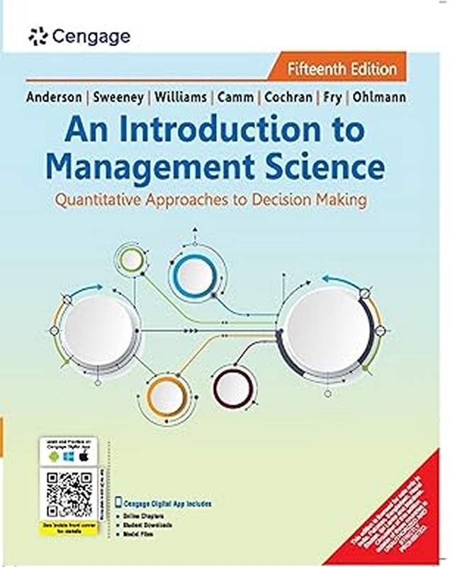 New.An Introduction to Management Science by David R. Anderson 15TH INTL ED