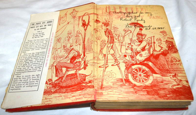 Poppy Ott Hits The Trail by Leo Edwards 1933 Grosset and Dunlap Signed by Author gallery