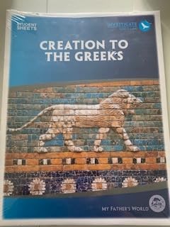 Creation to the Greeks Student Sheets – unbound Marie Hazell