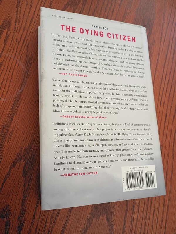 Victor Davis Hanson Dying Citizen Progressive Elites 2021 Hardcover Dust Jacket gallery