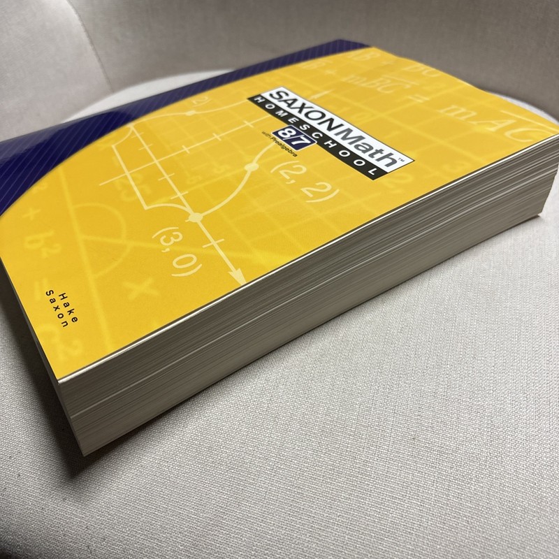 Saxon Math 8/7: Homeschool Student Text - paperback Hake, Stephen gallery