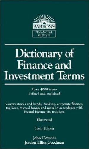 Dictionary of Finance and Investment Term- 9780764122095, paperback, John Downes