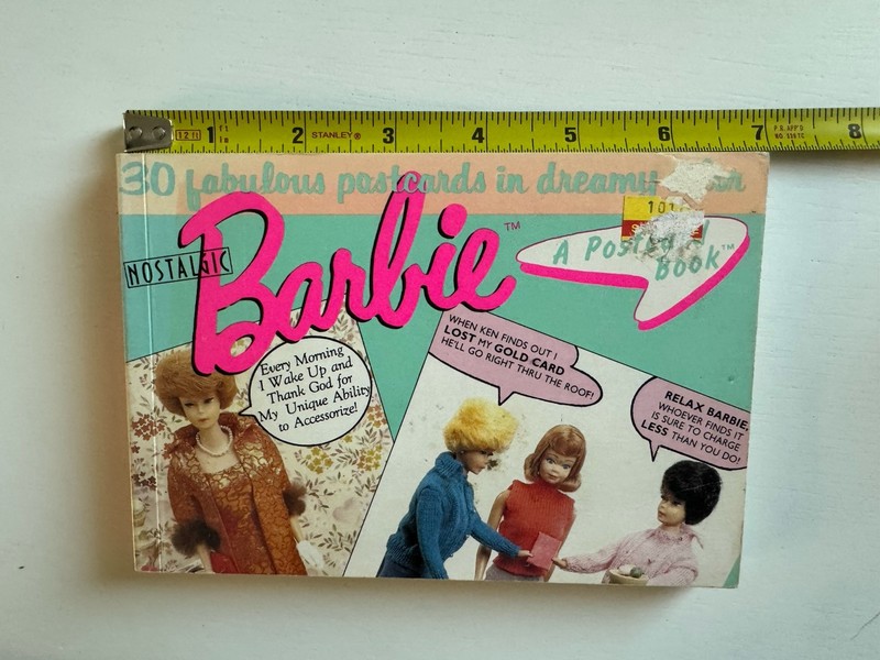 "Nostalgic Barbie: A Postcard Book" from 1990, featuring 30 detachable postcards gallery