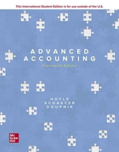 ISE Advanced Accounting by Joe Ben Hoyle: New