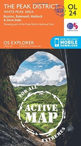 OS Explorer ACTIVE OL24 The Peak District (OS Explorer Map… by Ordnance Survey