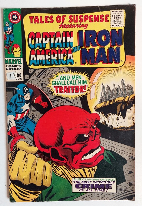 Tales of Suspense #90 6/1967 (6.5 FN+) Red Skull Melter Silver Age