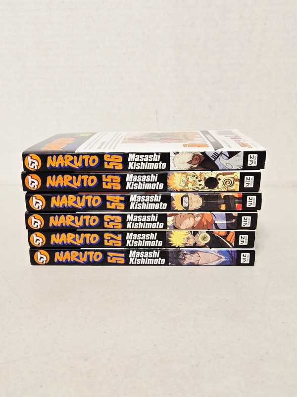 NARUTO Manga English Shonen Jump Masashi Kishimoto, Vol. 51-56 (Lot of 6 Books)