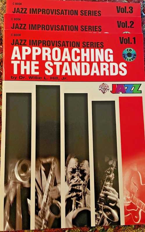 APPROACHING THE STANDARDS VOL 1, 2, & 3 C BOOKS w AUDIO cds ALL LIKE NEW!