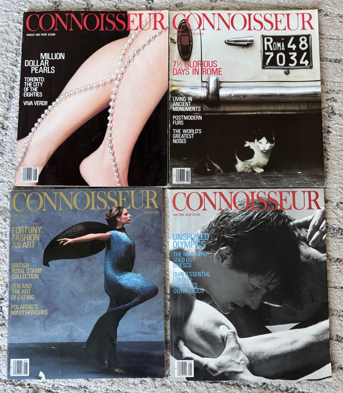Connoisseur Illustrated Vintage Magazine Lot 1983/1984