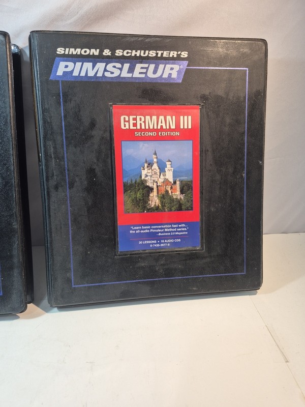 Pimsleur Method German 1, 2 & 3 Simon & Schuster’s 48 x CD 90 Lessons Complete gallery